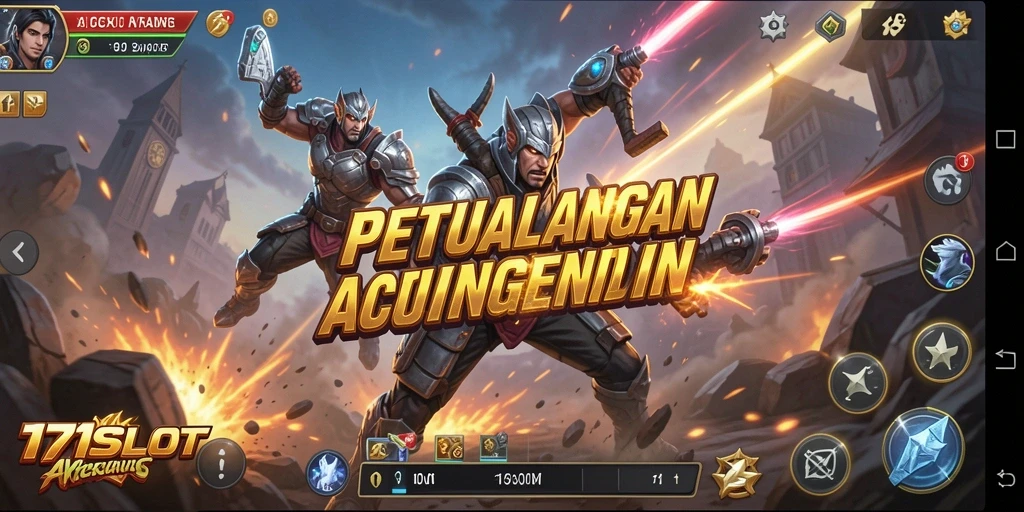 Screenshot utama menampilkan aksi seru dan intens dalam 171SLOT.