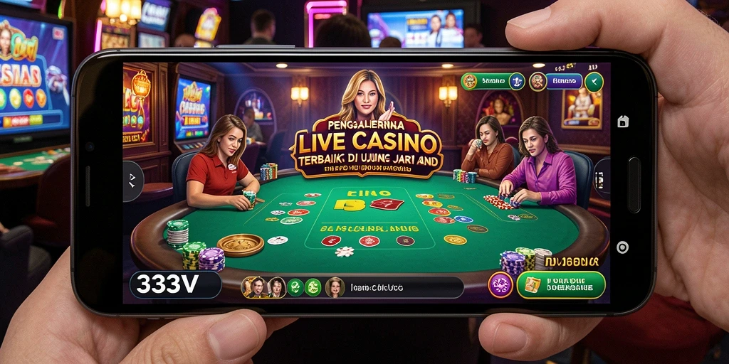 Gameplay Live Casino yang mendebarkan dengan dealer langsung.