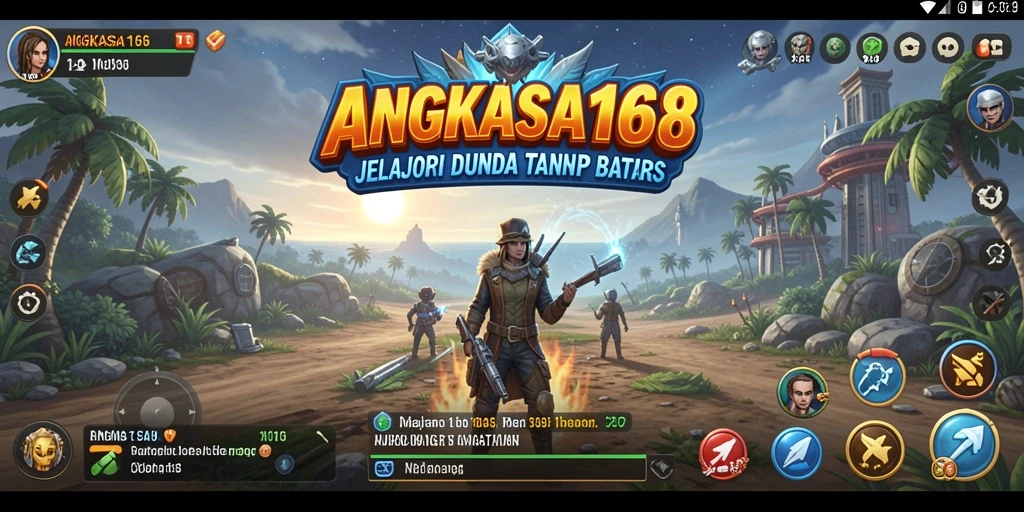 Screenshot gameplay yang memperlihatkan dunia terbuka ANGKASA168.