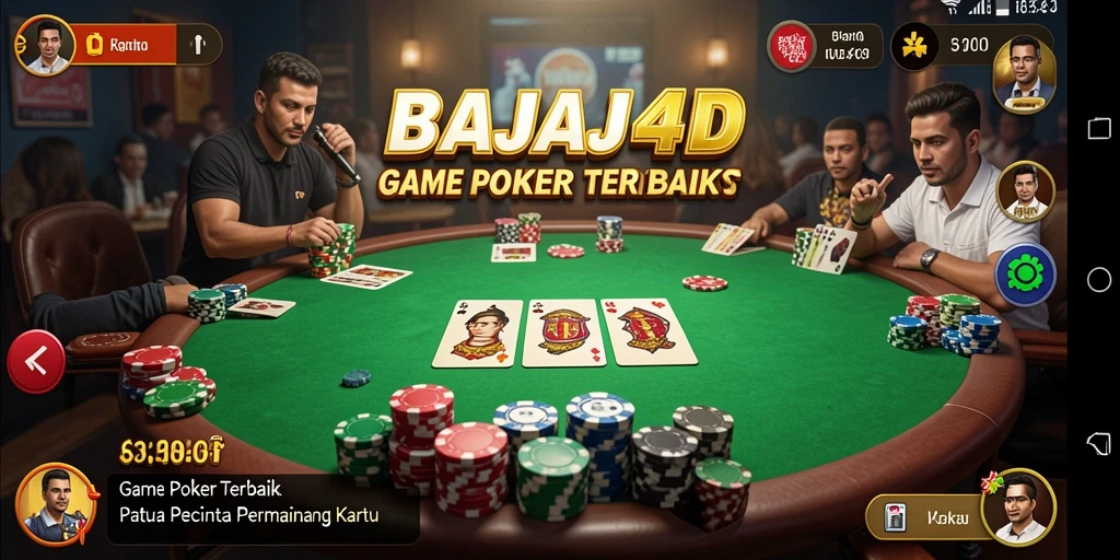 Tampilan menarik dari gameplay Poker di BAJAJ4D.