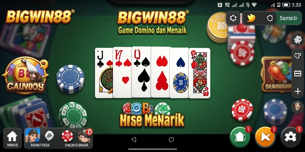 Screenshot BIGWIN88 menampilkan keseruan gameplay Domino.