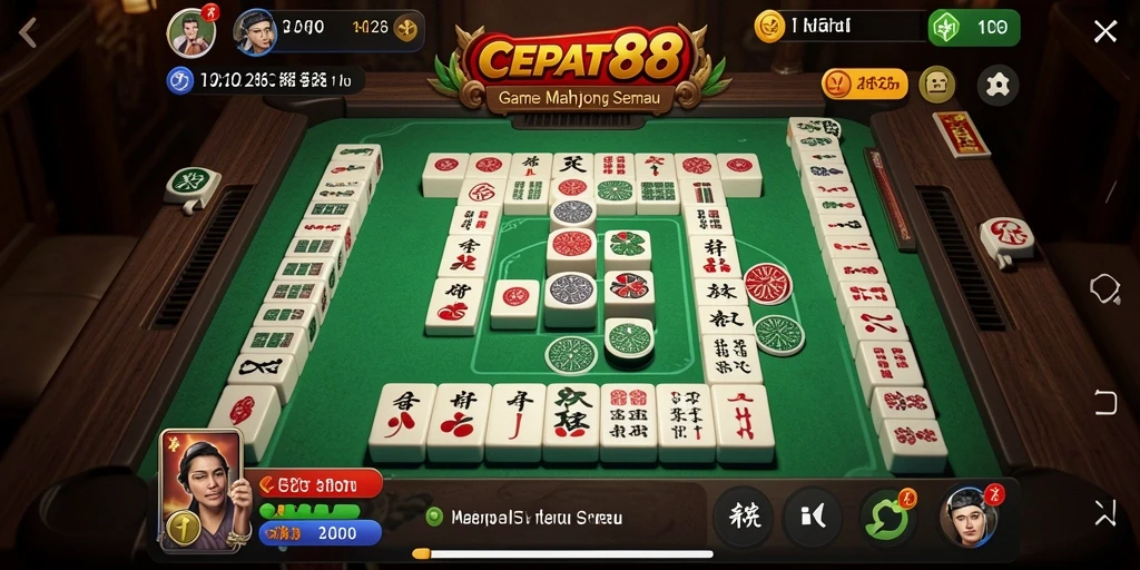 Tampilan gameplay Mahjong yang menarik di CEPAT88.