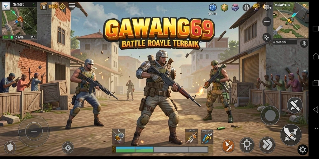 Gameplay seru dan menegangkan dalam GAWANG69 Battle Royale.