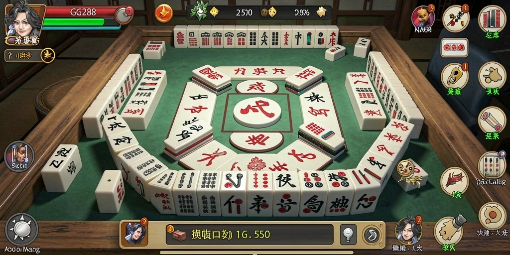 Gameplay GG288 menampilkan suasana menyenangkan permainan Mahjong.