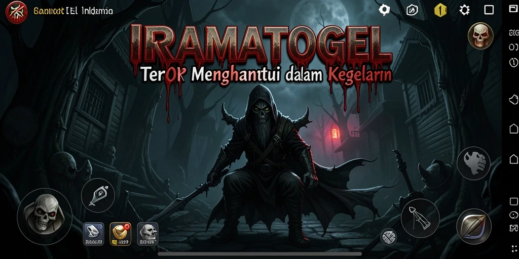 Gameplay menegangkan dengan suasana menyeramkan dalam IRAMATOGEL.