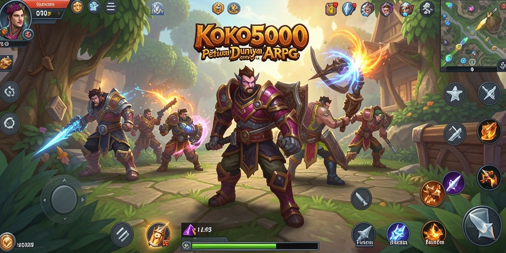 Tampilan gameplay seru dari KOKO5000 dalam aksi ARPG.