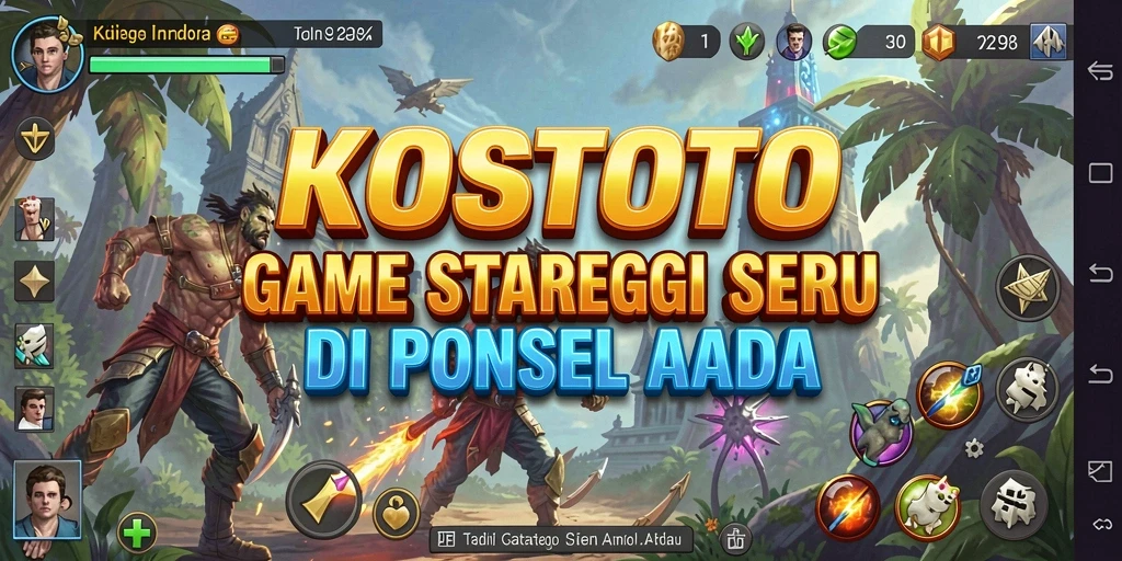 Tampilan gameplay KOSTOTO yang mendebarkan dan penuh strategi.