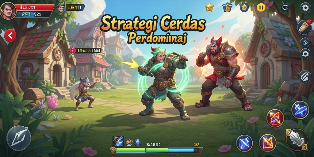 Screenshot utama LG111 menampilkan aksi intens dalam permainan strategi yang mendebarkan.