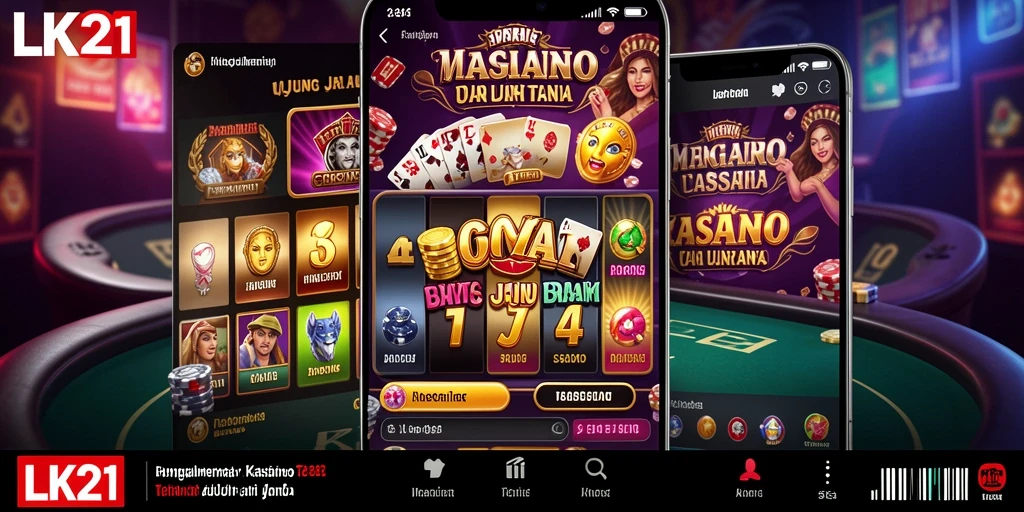 Tampilan gameplay LK21 dengan suasana kasino yang menarik.
