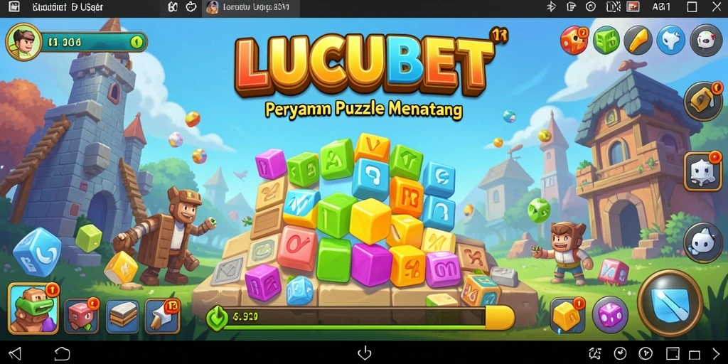 Gameplay LUCUBET menampilkan tantangan Puzzle yang seru dan interaktif.