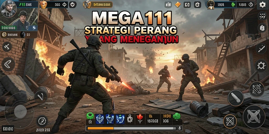Tangkapan layar gameplay <strong>MEGA111</strong> yang menampilkan aksi strategi yang mendebarkan.