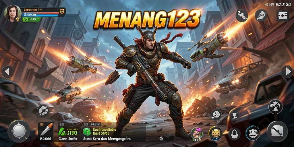 Tampilan gameplay seru saat bertarung di MENANG123.