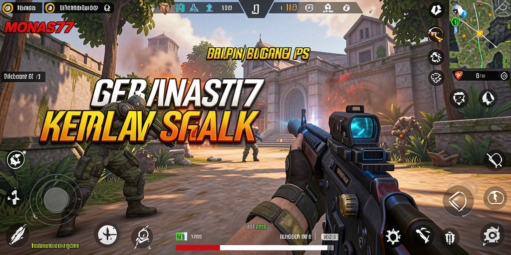 Tampilan aksi seru dalam gameplay MONAS77 yang mendebarkan.