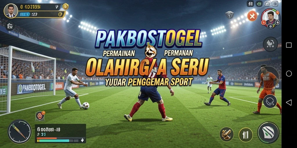 Tampilan gameplay seru dalam PAKBOSTOGEL dengan aksi olahraga yang mendebarkan.