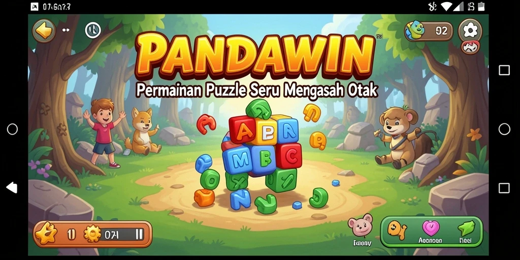 Tangkapan layar gameplay PANDAWIN menunjukkan berbagai tantangan Puzzle menarik.