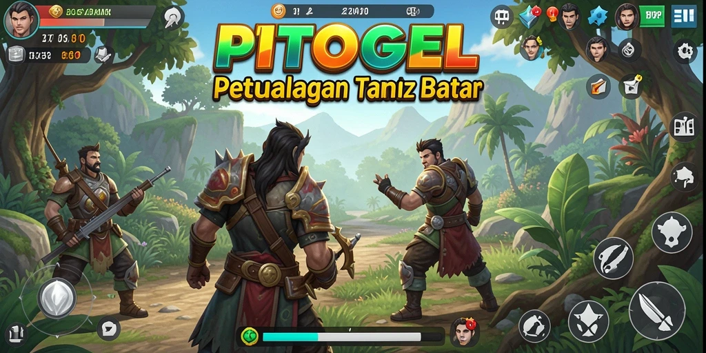Screenshot PTTOGEL menampilkan pemain menjelajahi dunia yang luas dan indah.