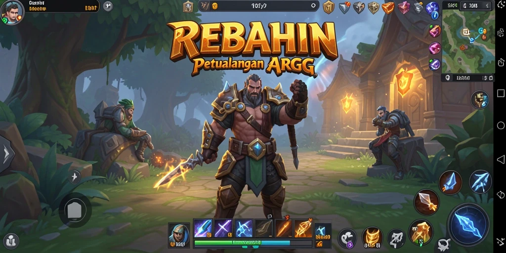 Gameplay menakjubkan REBAHIN dalam aksi ARPG.