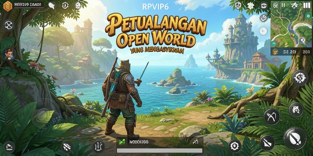 Tampilan gameplay RPVIP6 yang mengesankan di dunia Open World.