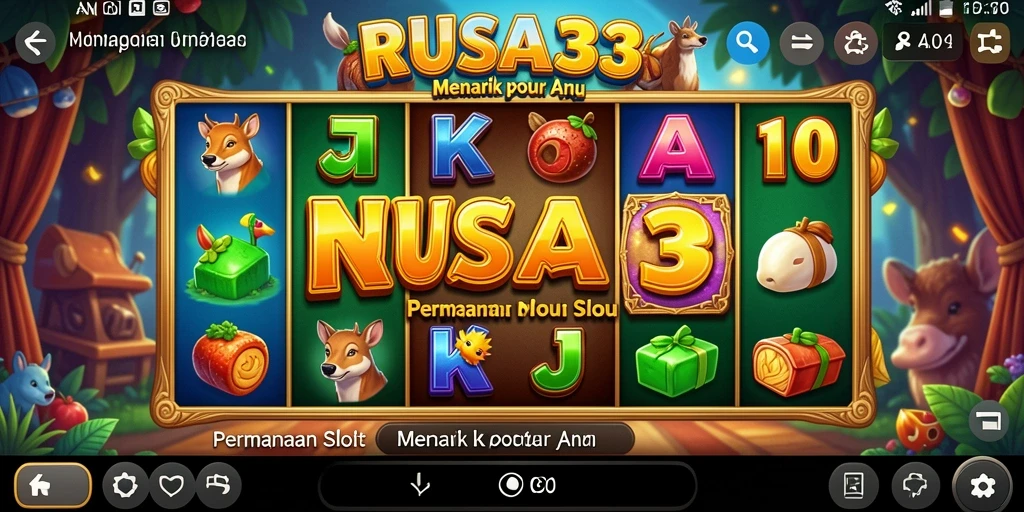 Tampilan gameplay menakjubkan dalam permainan Slot RUSA33.