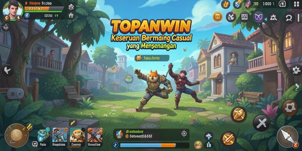 Screenshot game TOPANWIN yang menunjukkan gameplay seru dan santai.